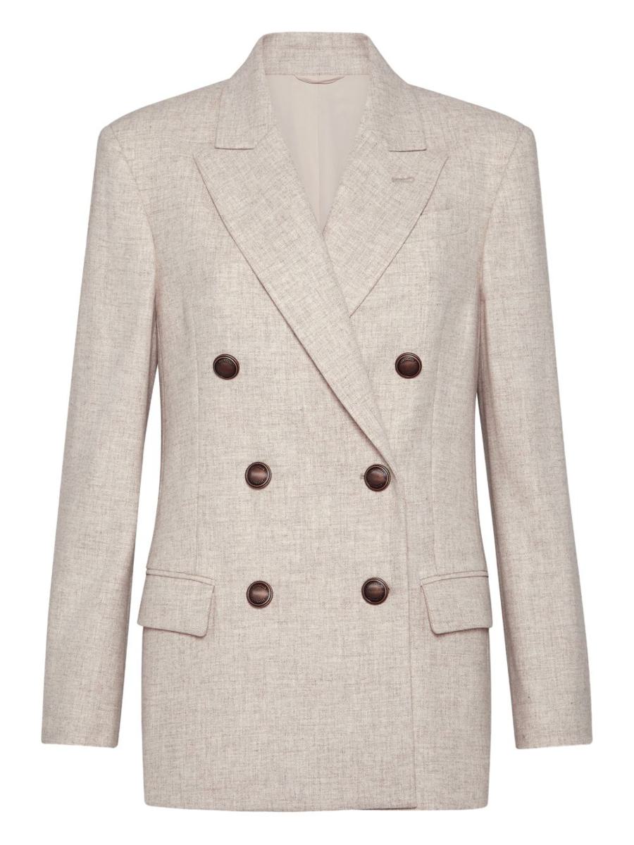 Brunello Cucinelli Wool Double-Breasted Jacket