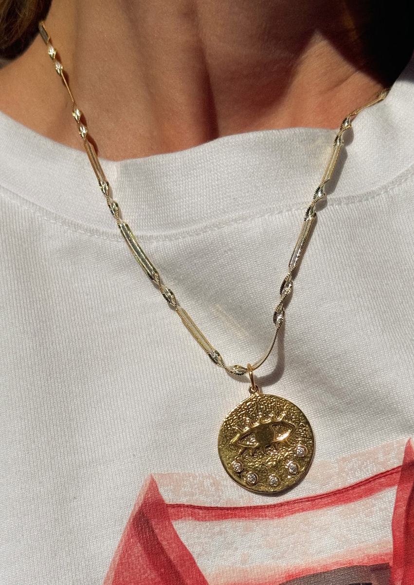 Hermina Athens Kressida Large Charm Antique Mixed Chain Accessories