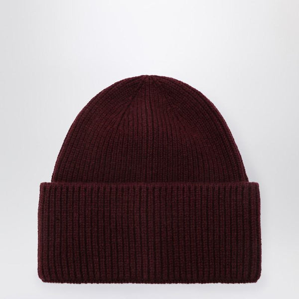 destin dark burgundy and beanie