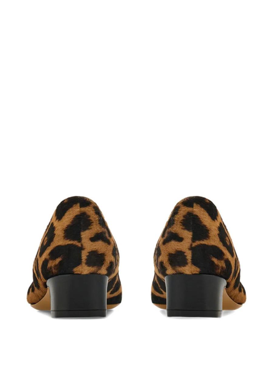 Salvatore Ferragamo Horsehair Printed Pirri Pony Décolleté Shoes