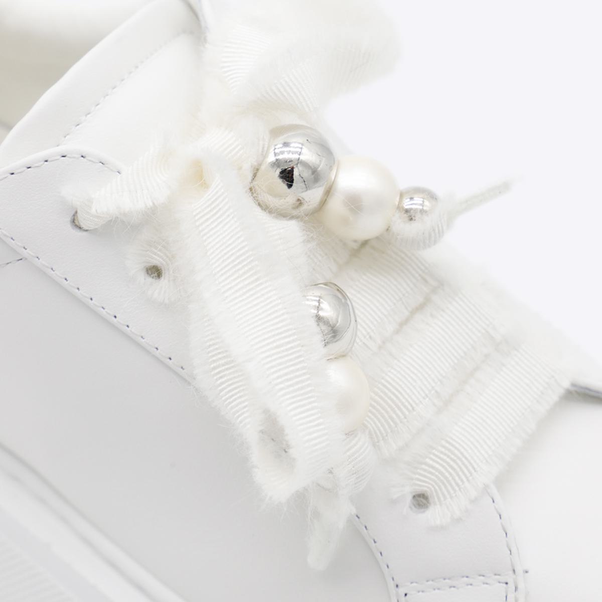 Casadei White Leather Nexus Sneakers