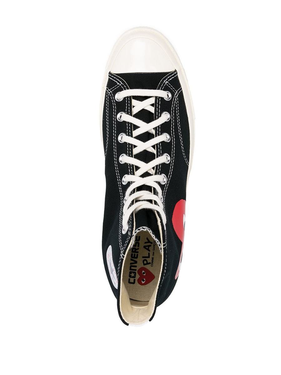 Converse X Comme Des Garçons Play Converse Half Heart High-Top Sneakers Shoes