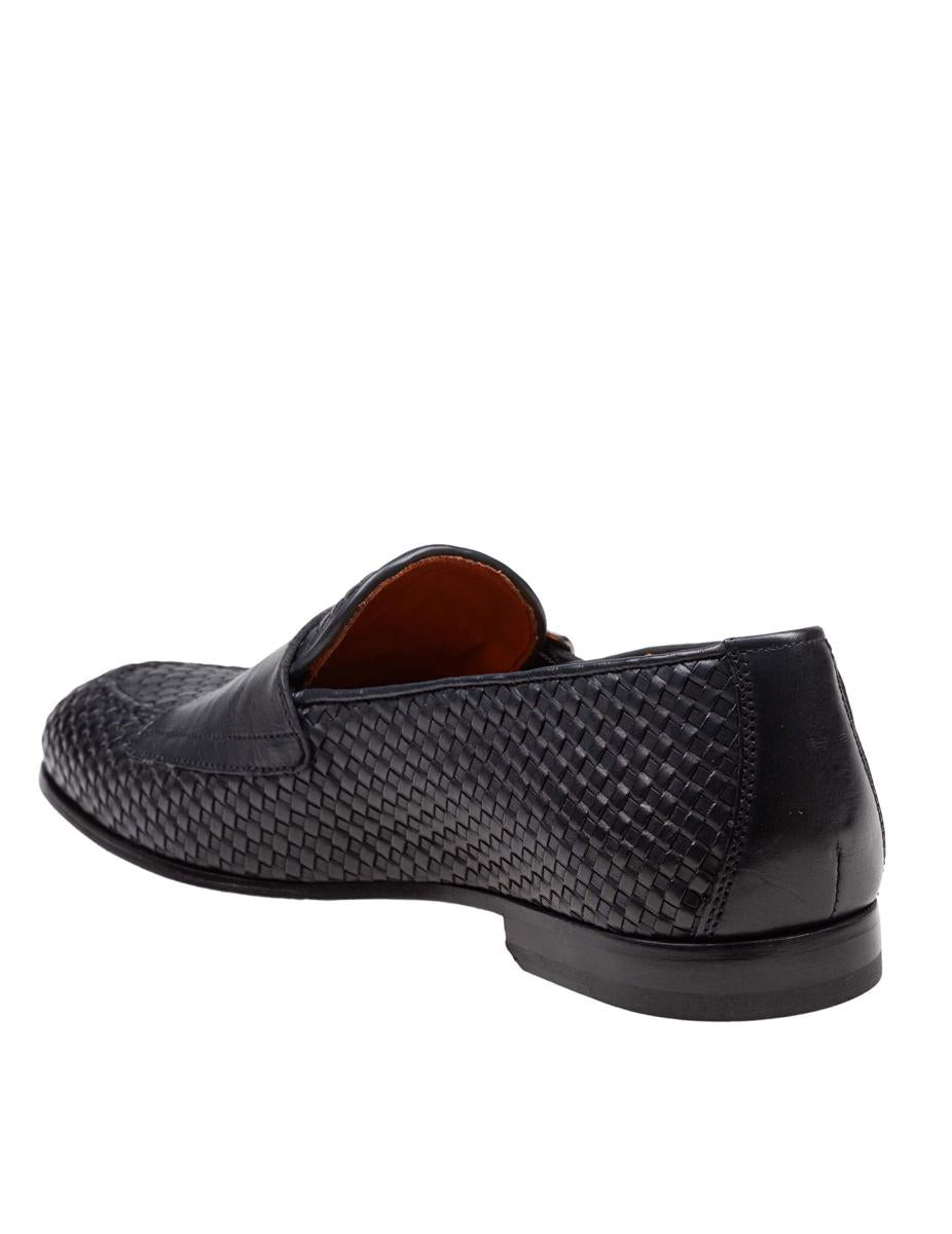 Doucal's Woven Leather Moccasin