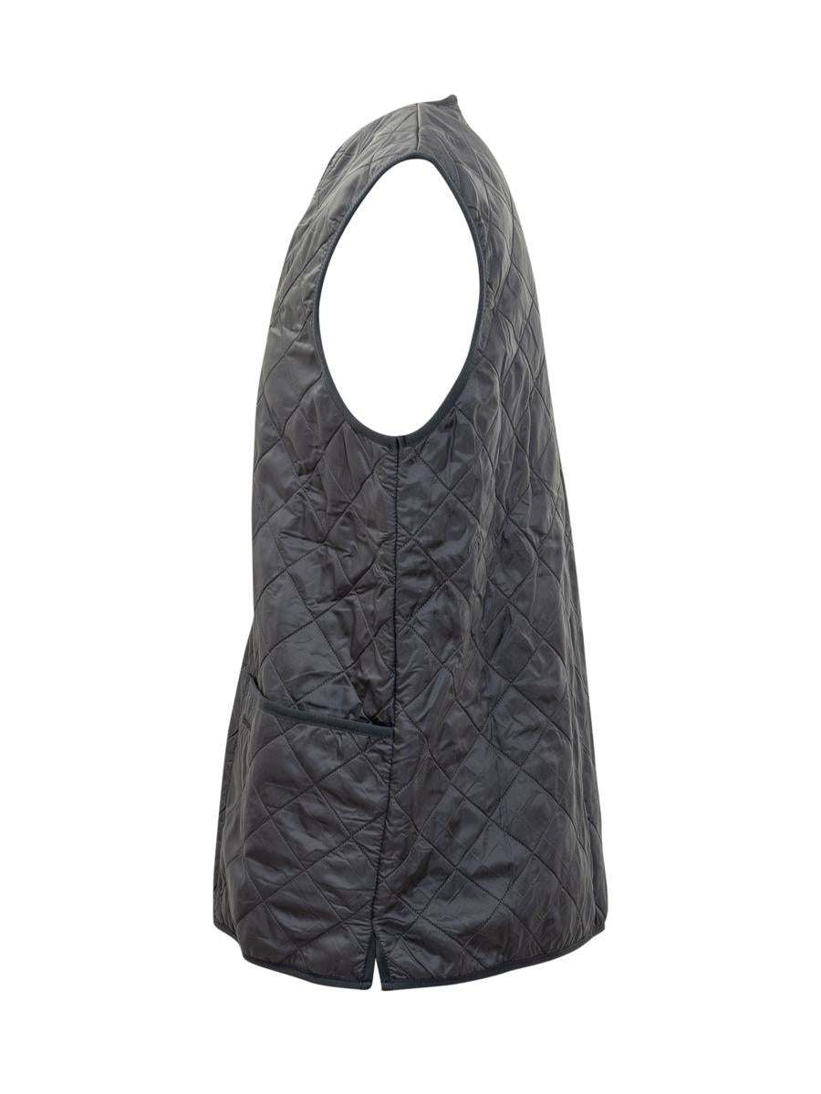 Barbour Barbour Blue Quilted Vest With Zip