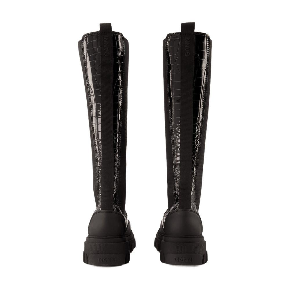 Ganni Cleated High Chelsea Boots