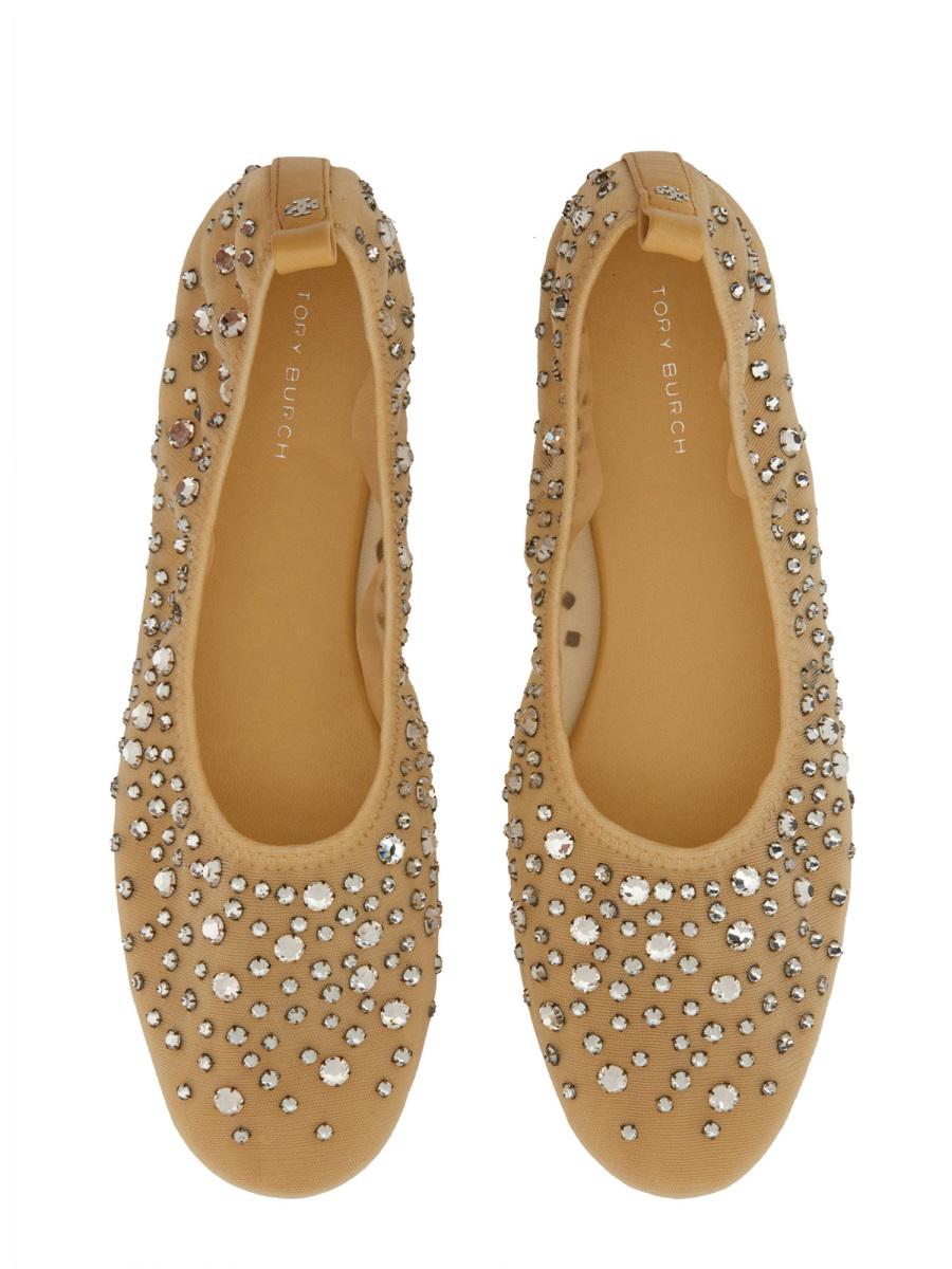 Tory Burch Crystal Ballerina