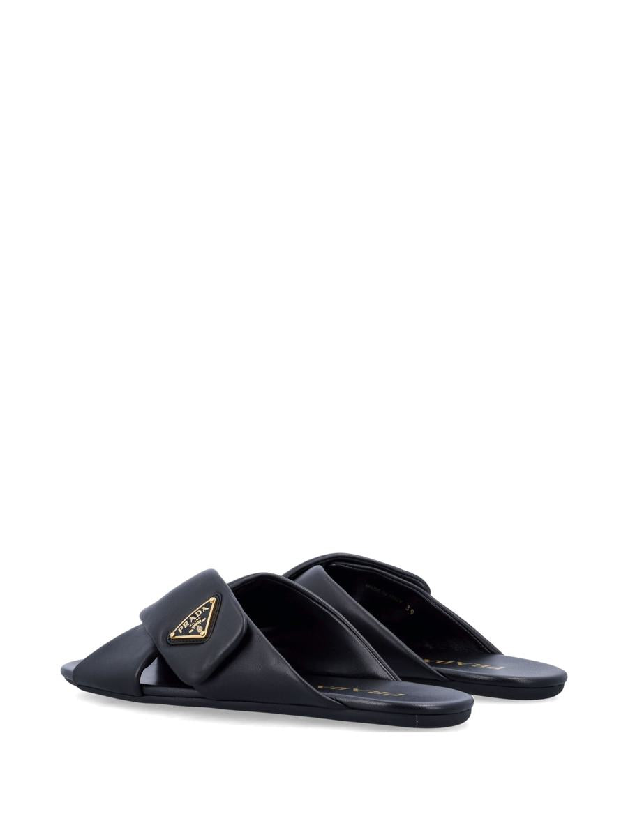 Prada Criss-Cross Logo Slides