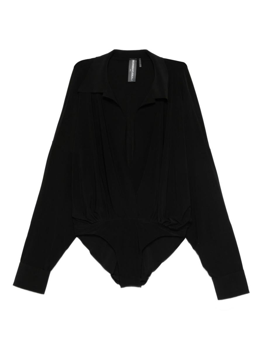 Norma Kamali Long Sleeve Bodysuit