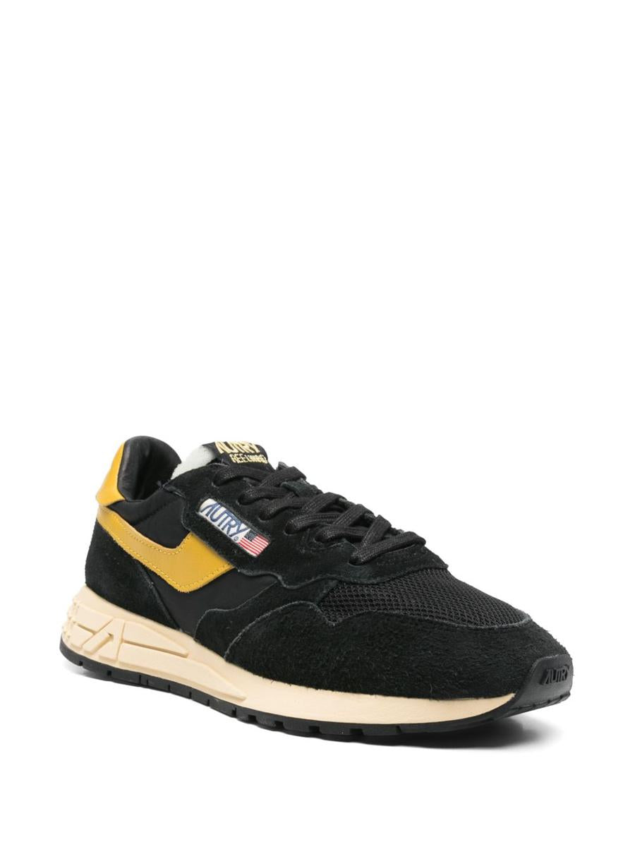 Autry Medalist Sneakers Yellow And Black Suede
