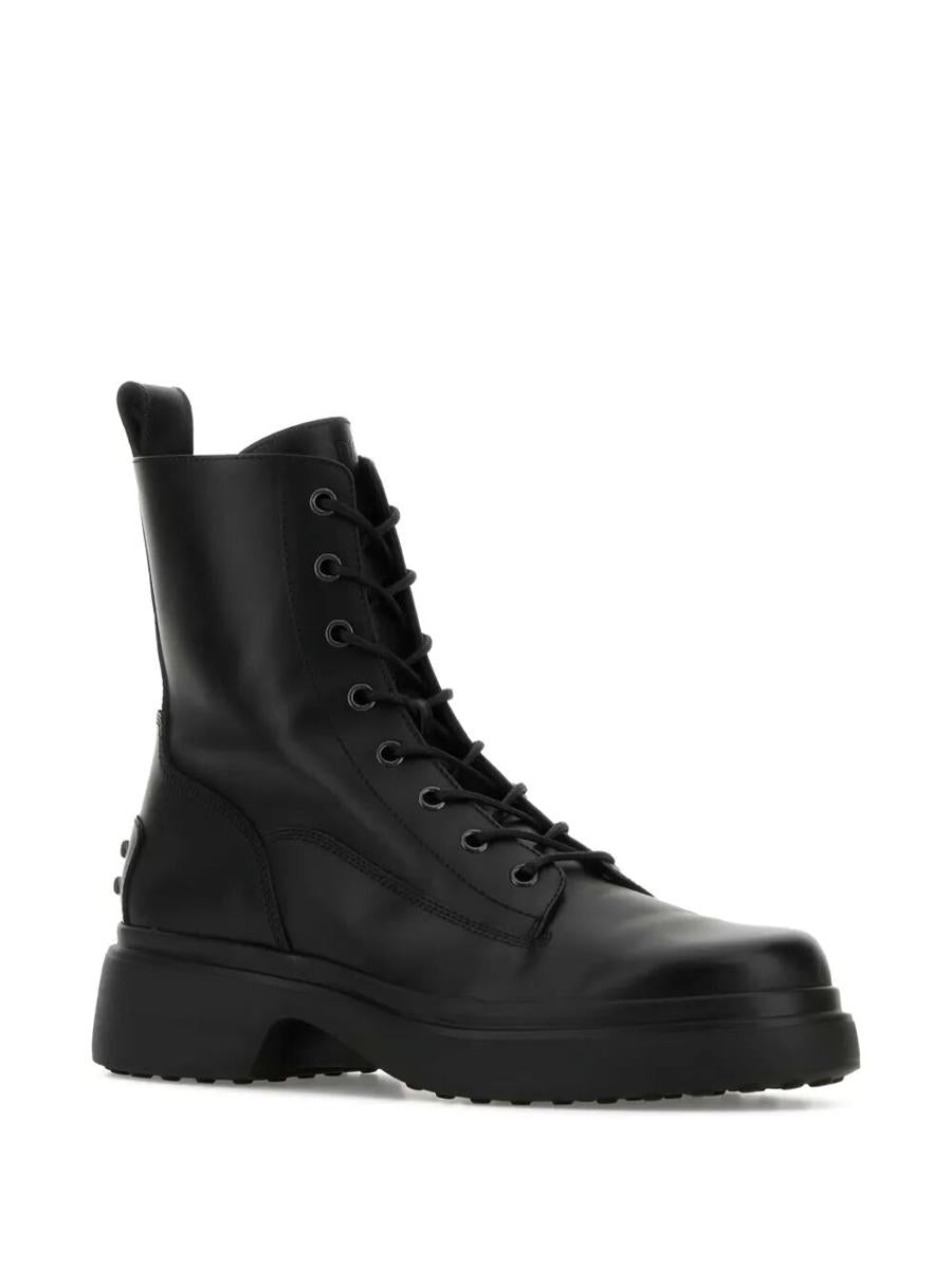Tod'S Platform Leather Combat Boots Shoes