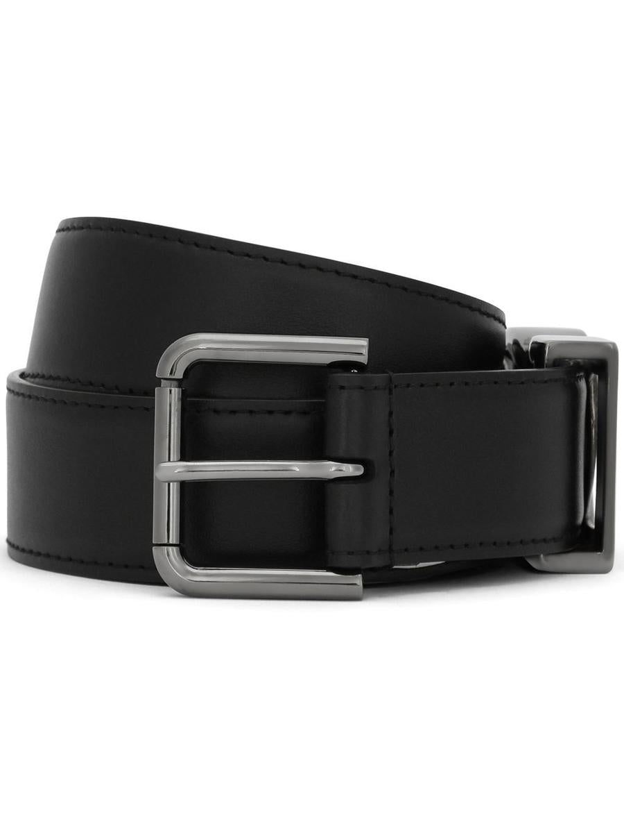 Dolce & Gabbana Calfskin Belt With Dg Logo Accessories