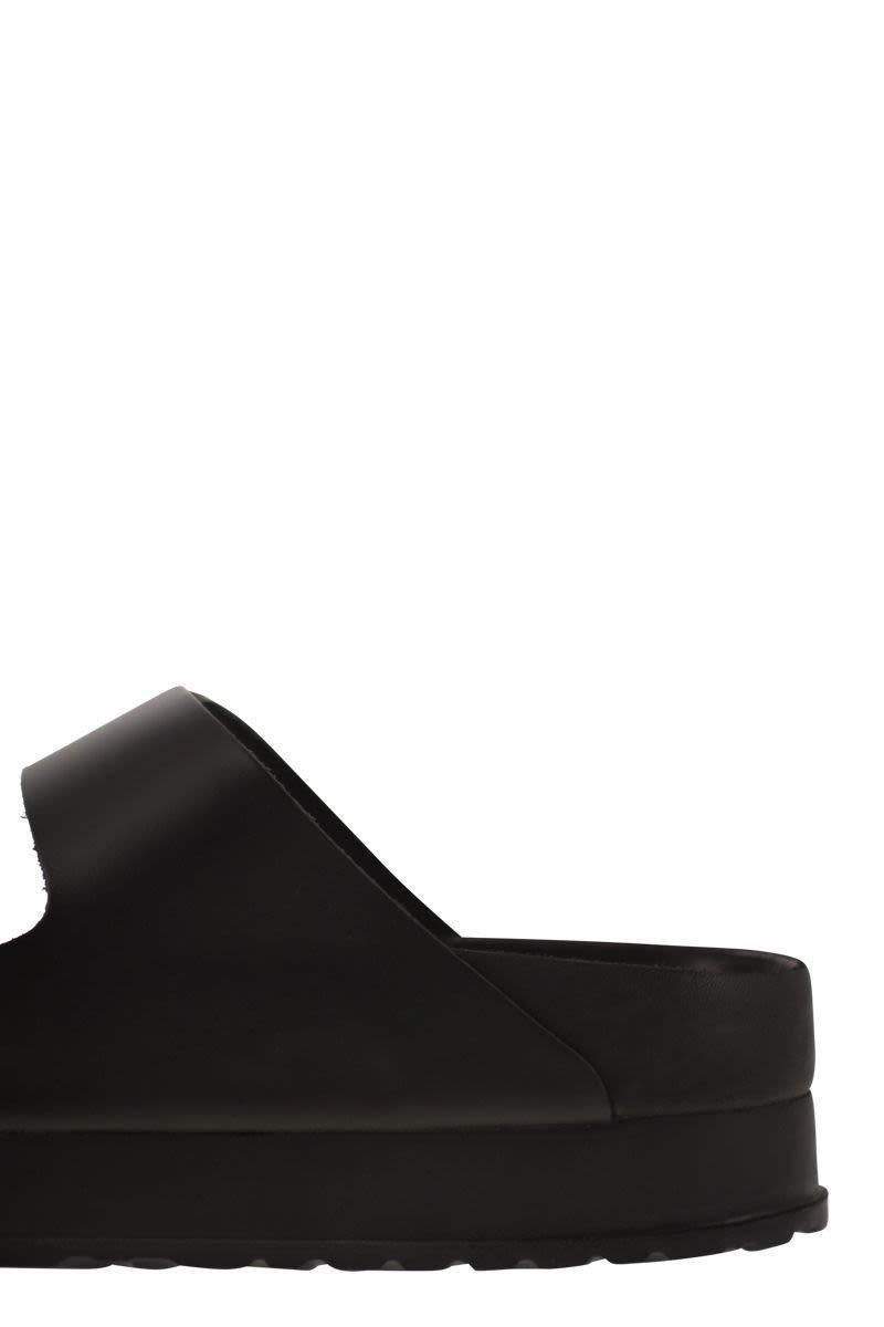 Birkenstock Arizona Platform - Slipper With Leather Buckles