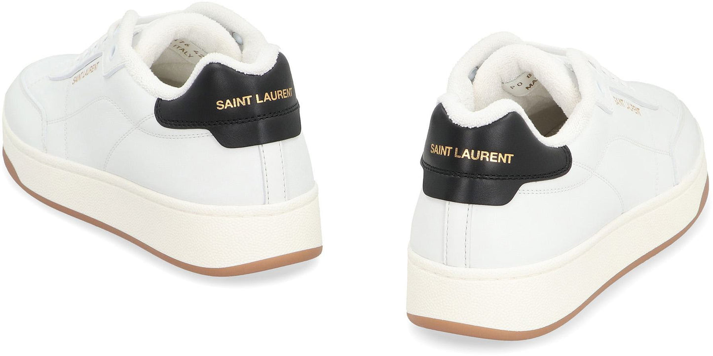 Saint Laurent Sl/61 Leather Low-Top Sneakers