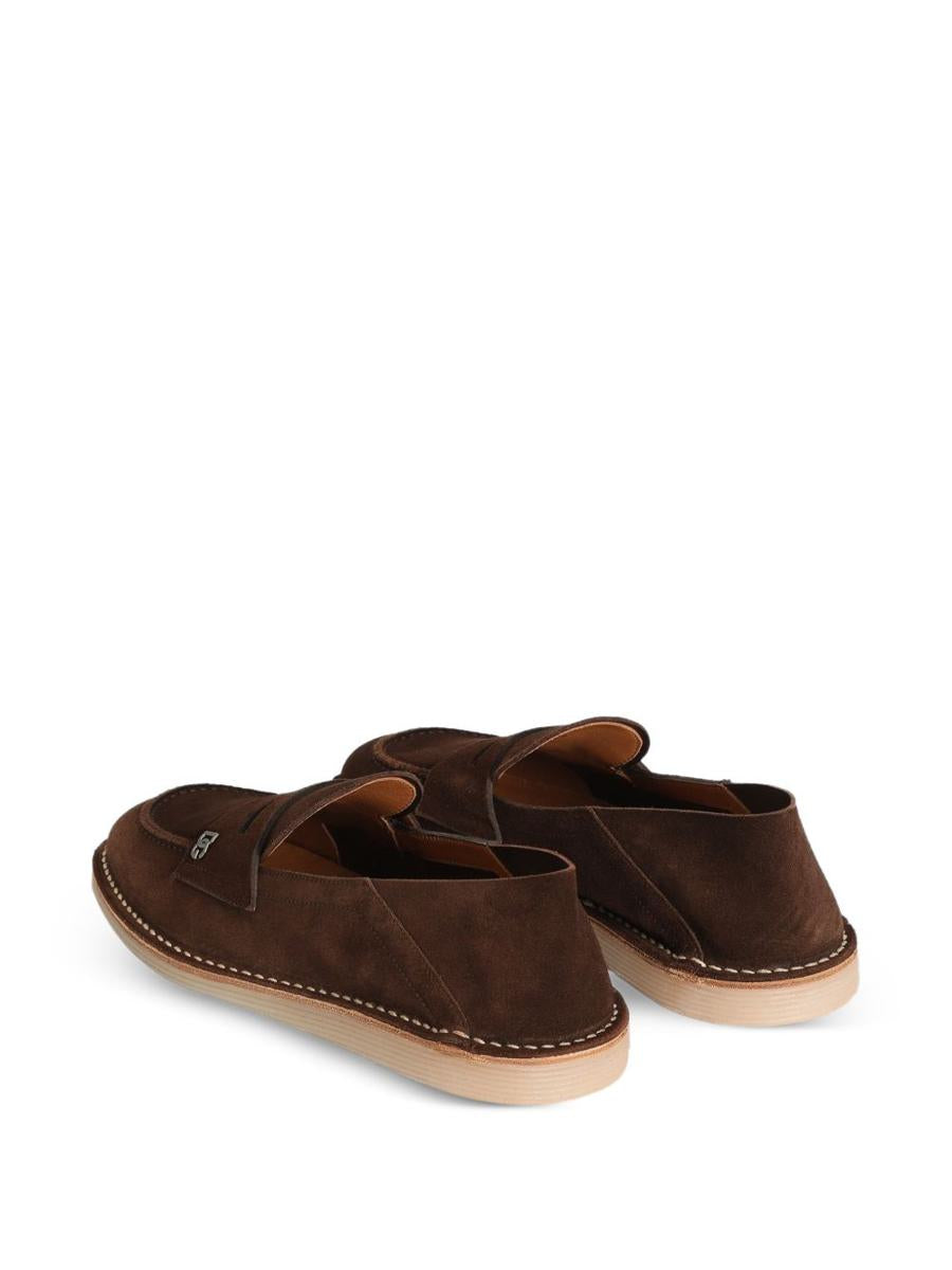 Dolce & Gabbana Brown Suede Loafer