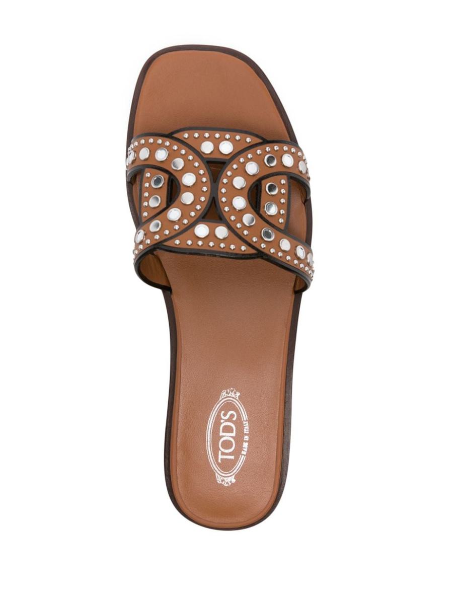 Tod'S Leather Flat Sandals
