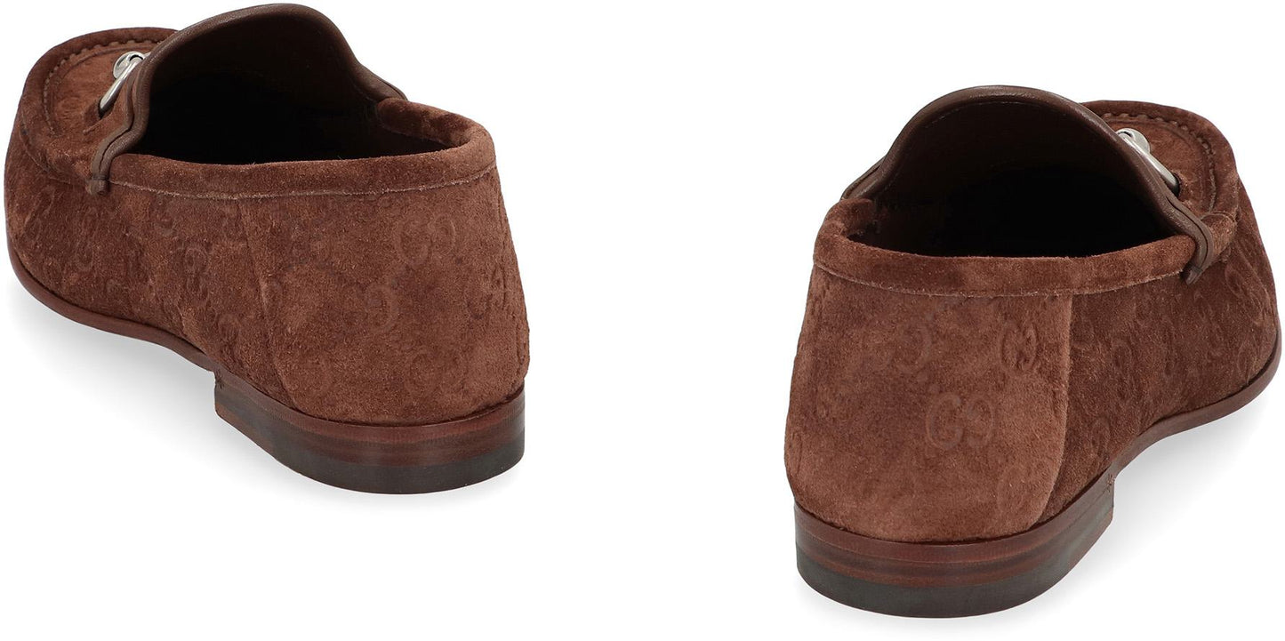 Gucci Horsebit 1953 Suede Loafers