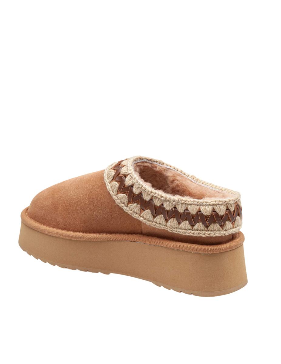 Mou Suede Platform Clog