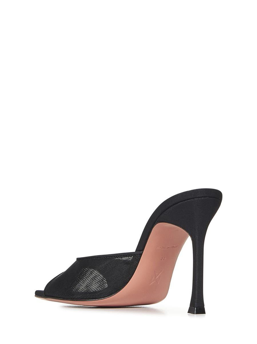 Amina Muaddi Alexa Mesh Slipper 95 Sandals