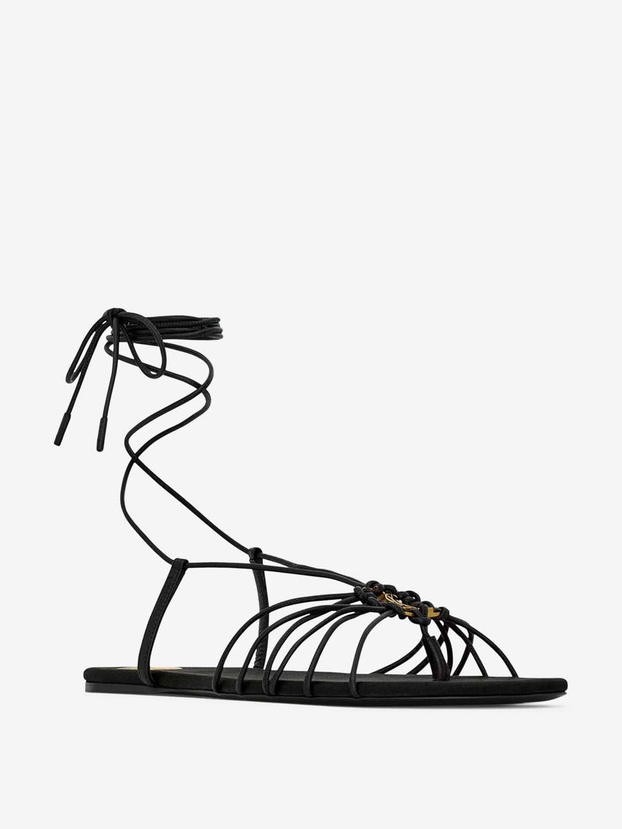 Saint Laurent Babylone Leather Sandals