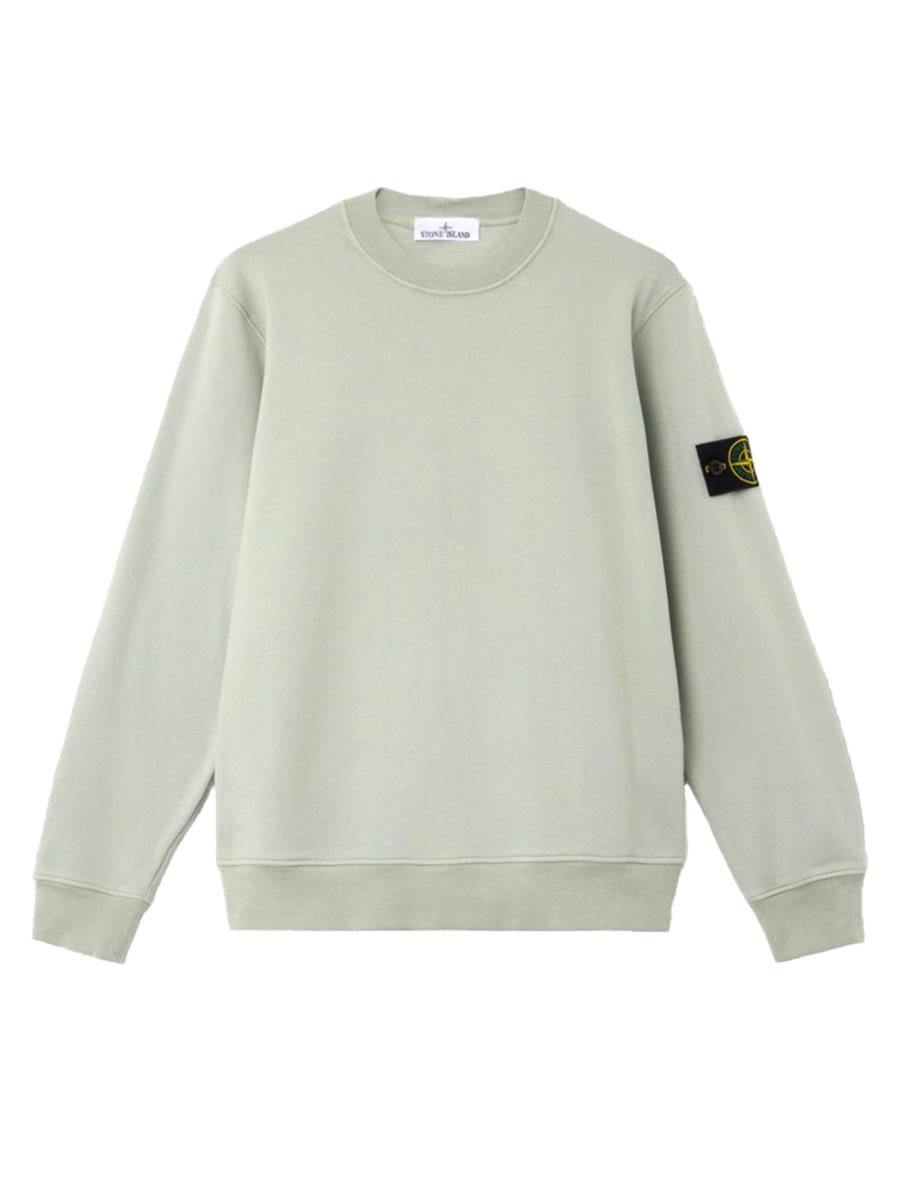 Stone Island Regular Fit Medium-Weight Cotton Crewneck Sweatshirt With Raglan Sleeves Clothing