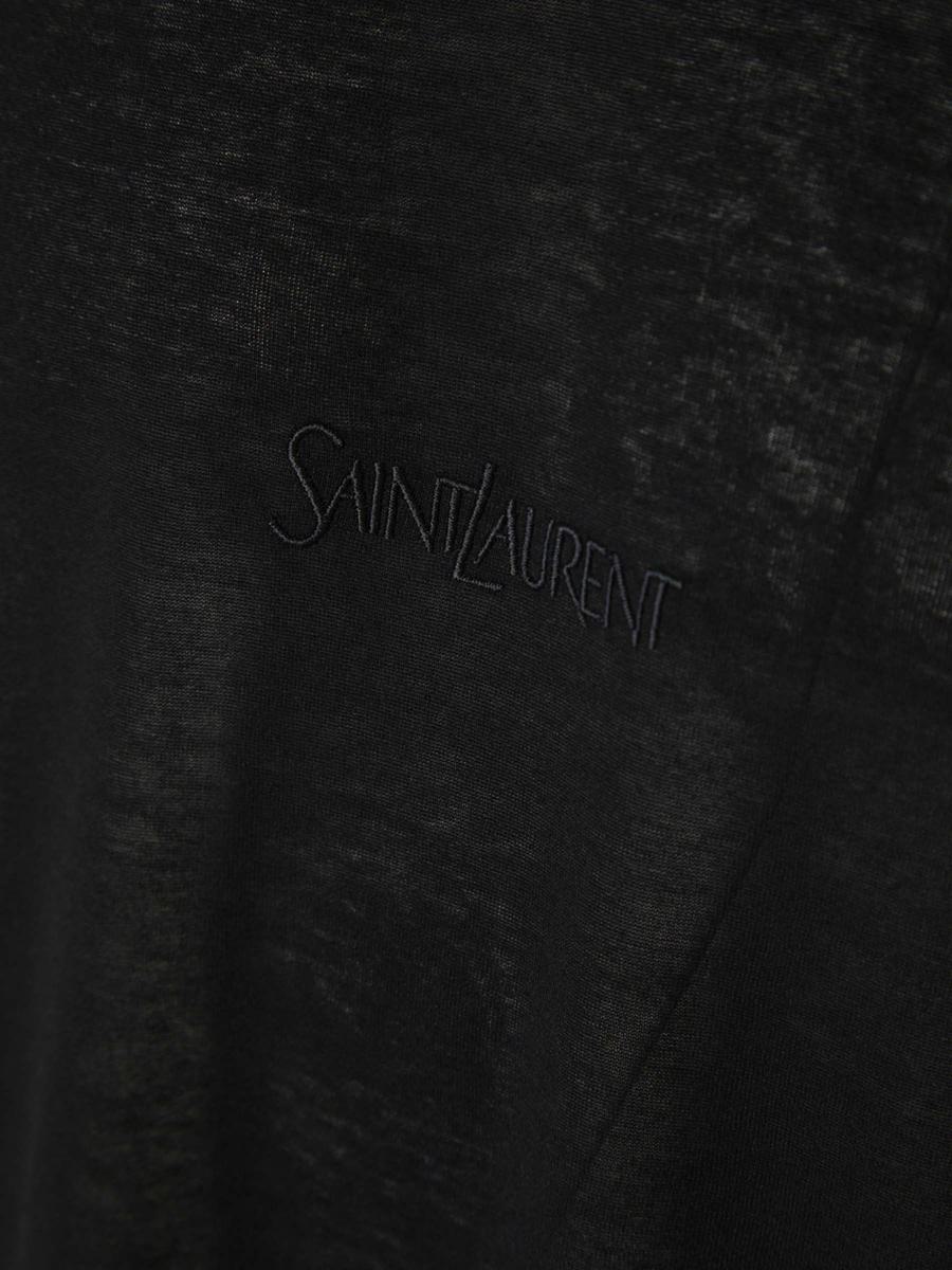 Saint Laurent Viscose Logo T-Shirt