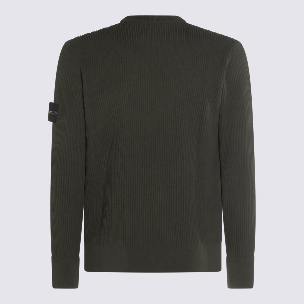Stone Island Military Green Wool Knitwear