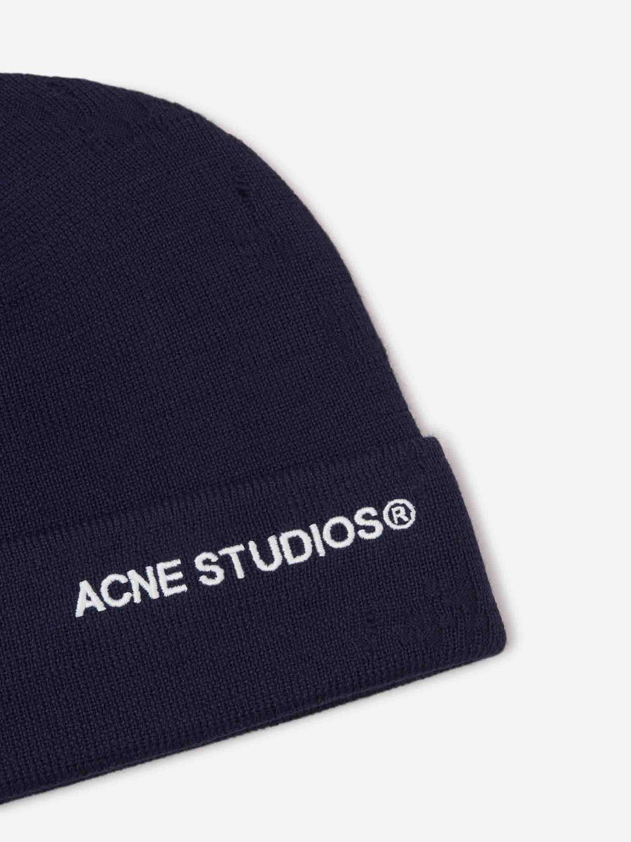Acne Studios Distressed Logo Beanie