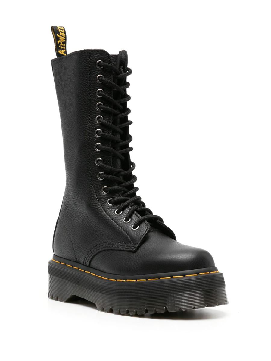 Dr. Martens 1B99 Lace-Up Boots In Black Pisa Leather