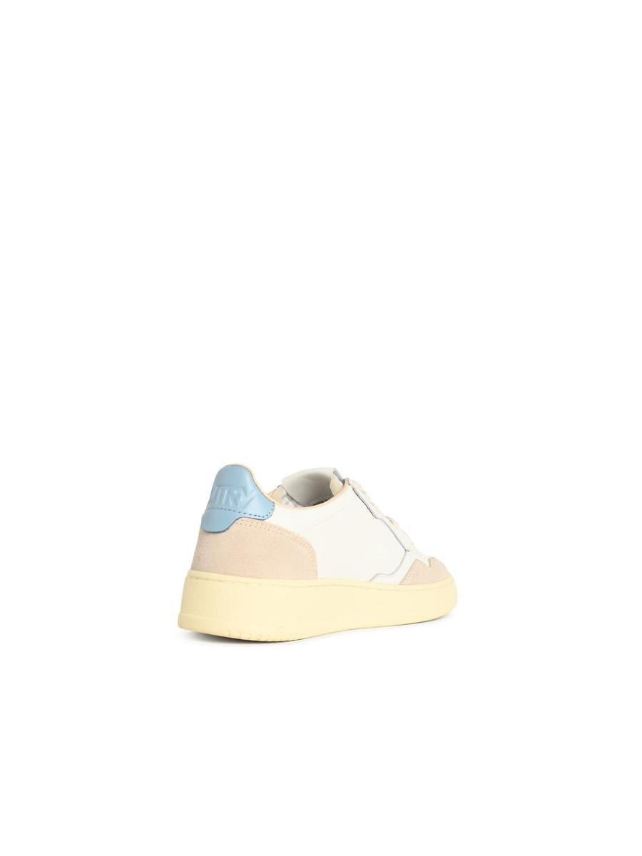 Autry 'Medalist Low' White Leather Sneakers