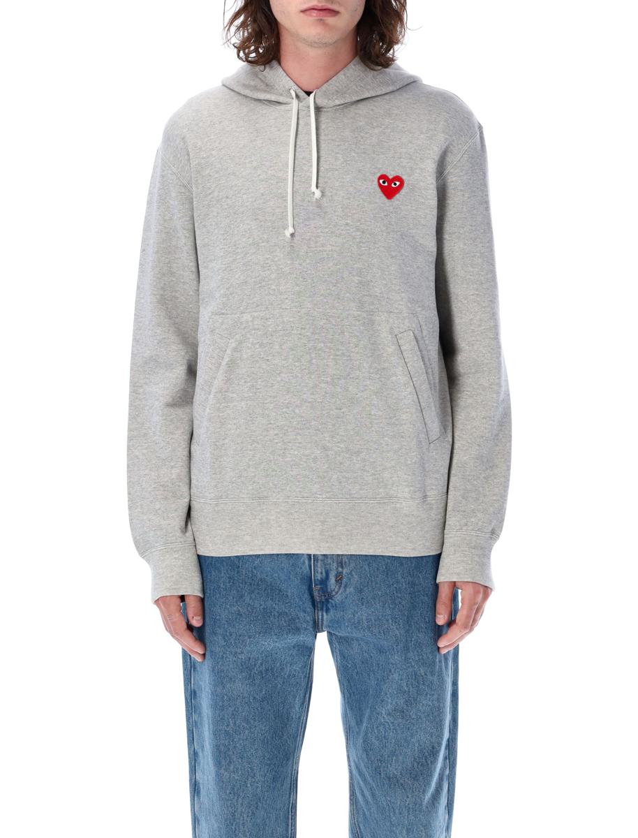 Comme Des Garçons Play Red Heart Patch Hoodie