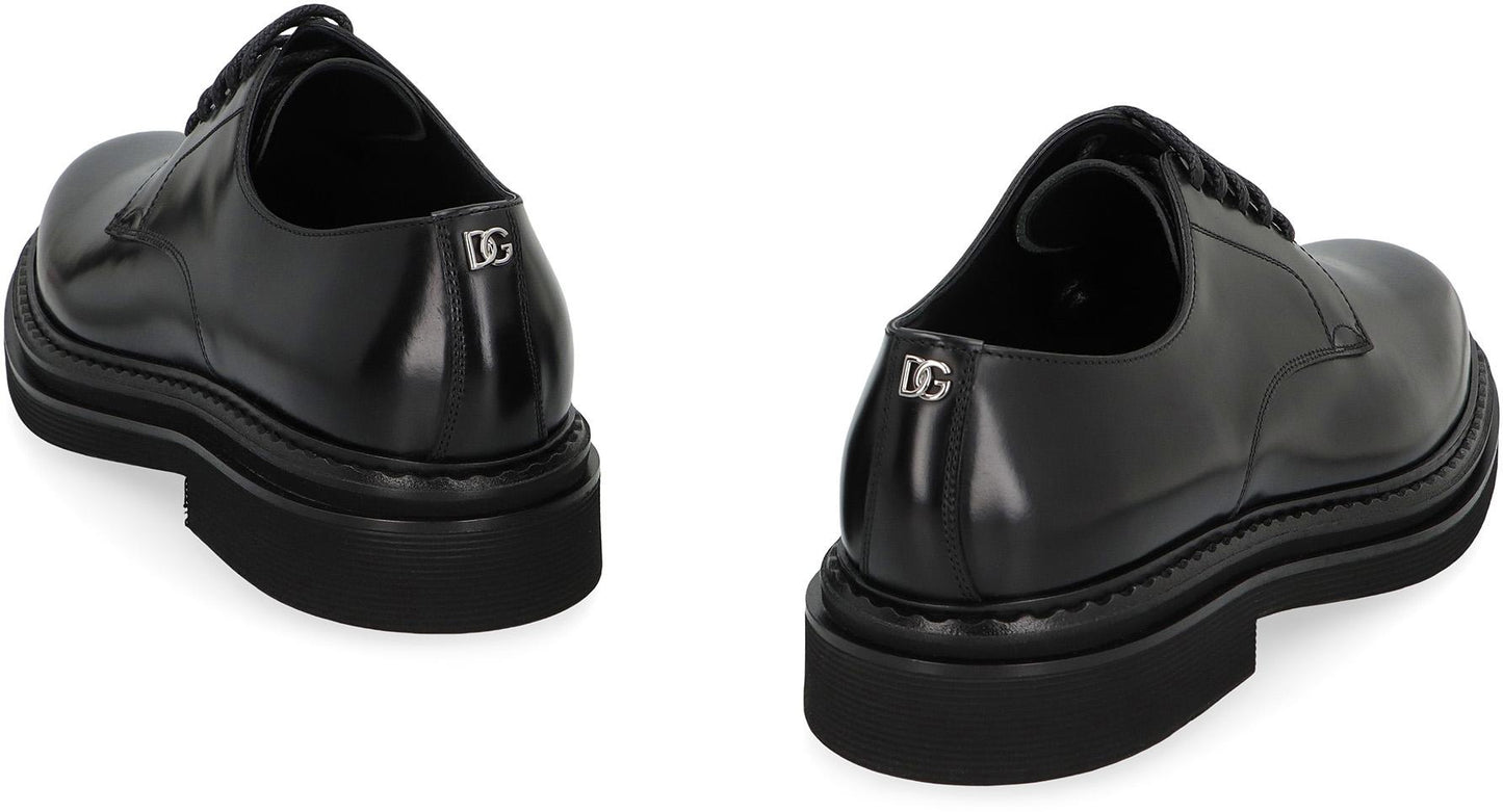 Dolce & Gabbana Leather Lace-Up Derby Shoes
