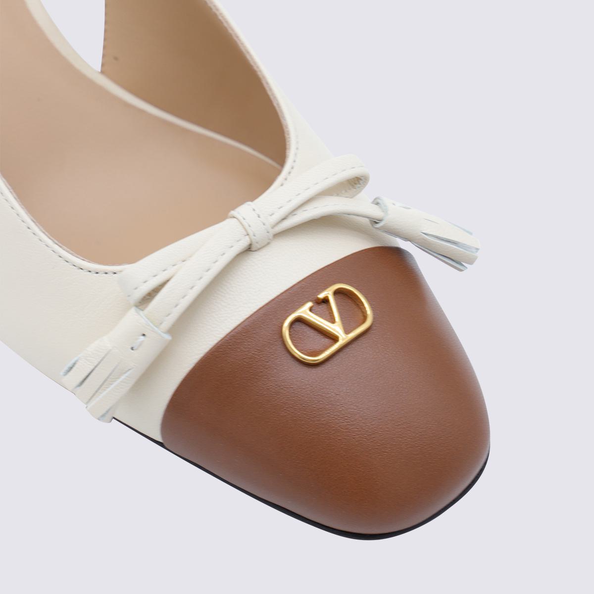 Valentino Garavani Beige Leather Pumps