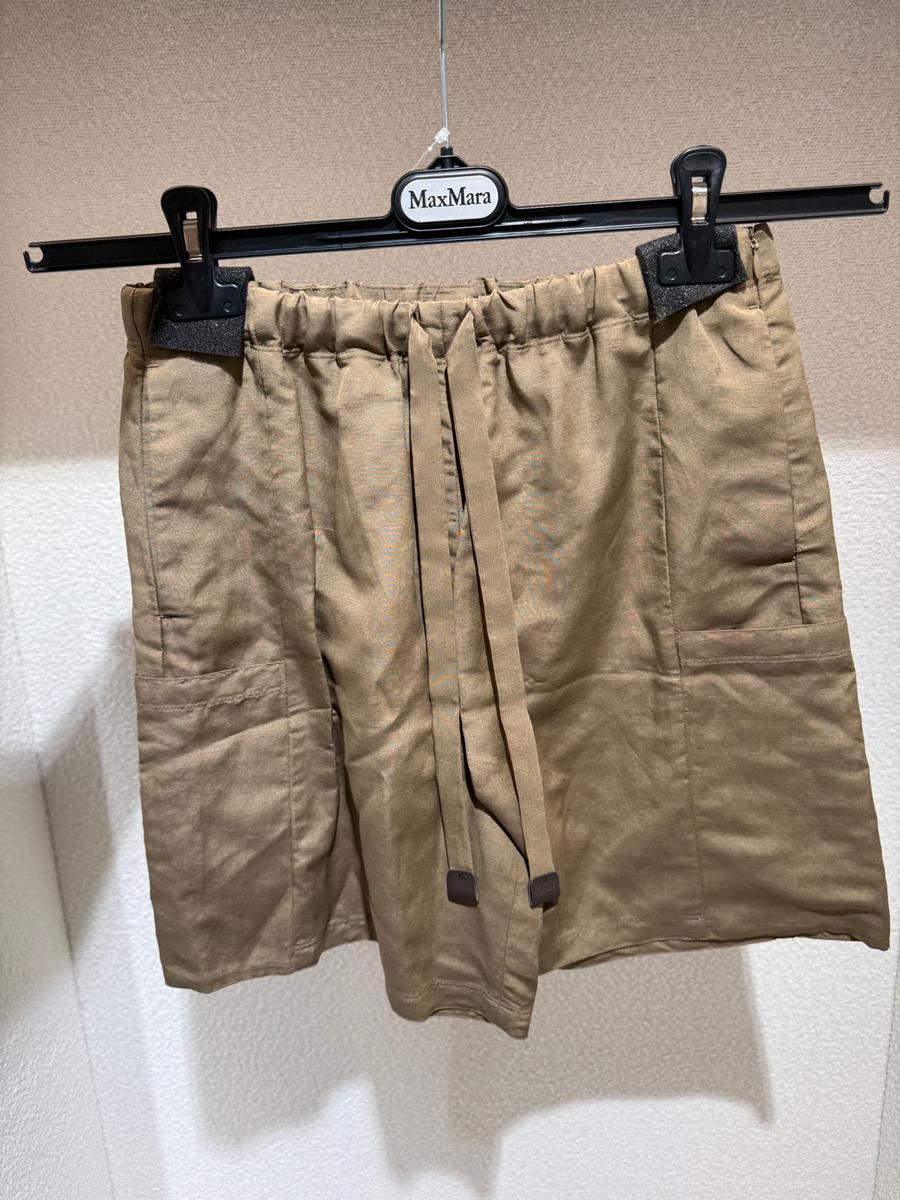 Max Mara "Quebe" Shorts In Linen And Silk