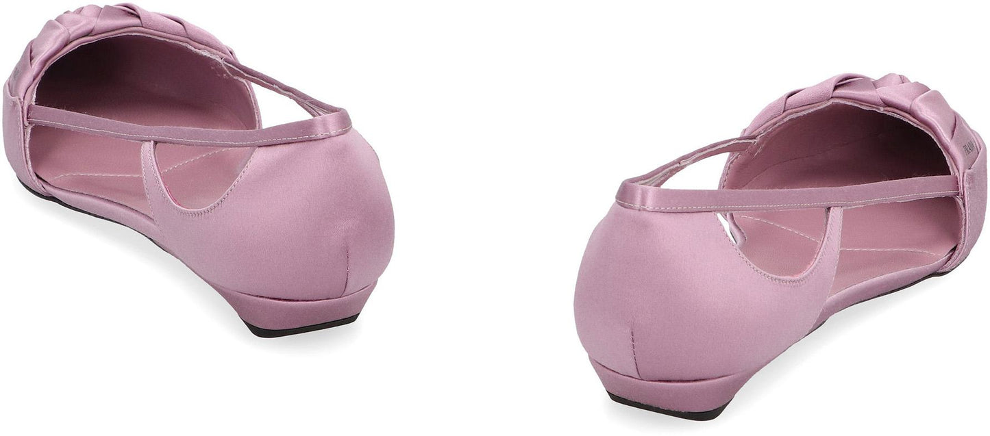 Prada Satin Ballet Flats