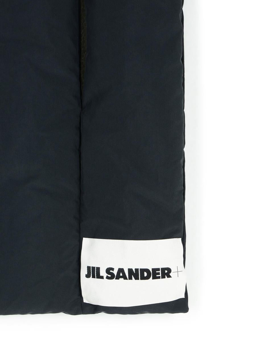 Jil Sander Black Polyester Scarf