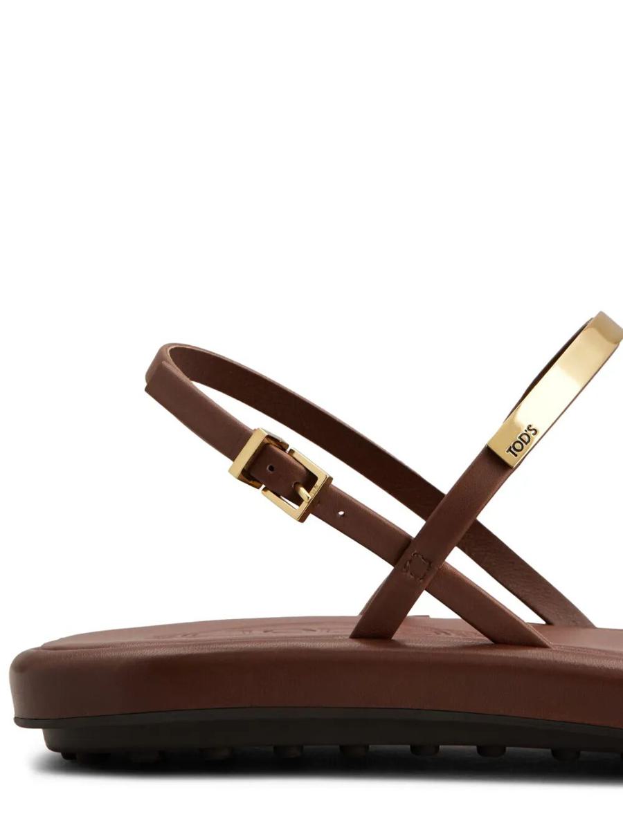 Tod'S Leather Sandalwood Shoes