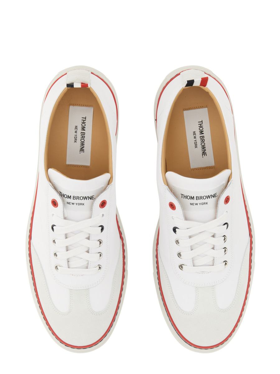 Thom Browne Low-Top Leather Sneaker