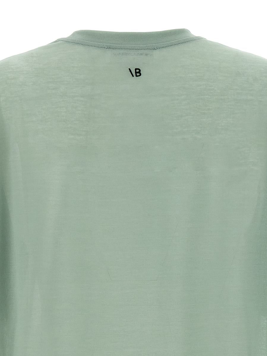 Victoria Beckham Logo Embroidery T-Shirt