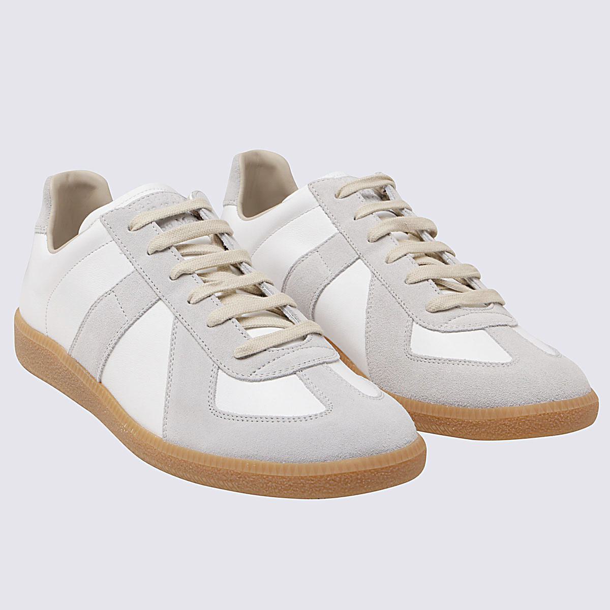 Maison Margiela White Leather Sneakers