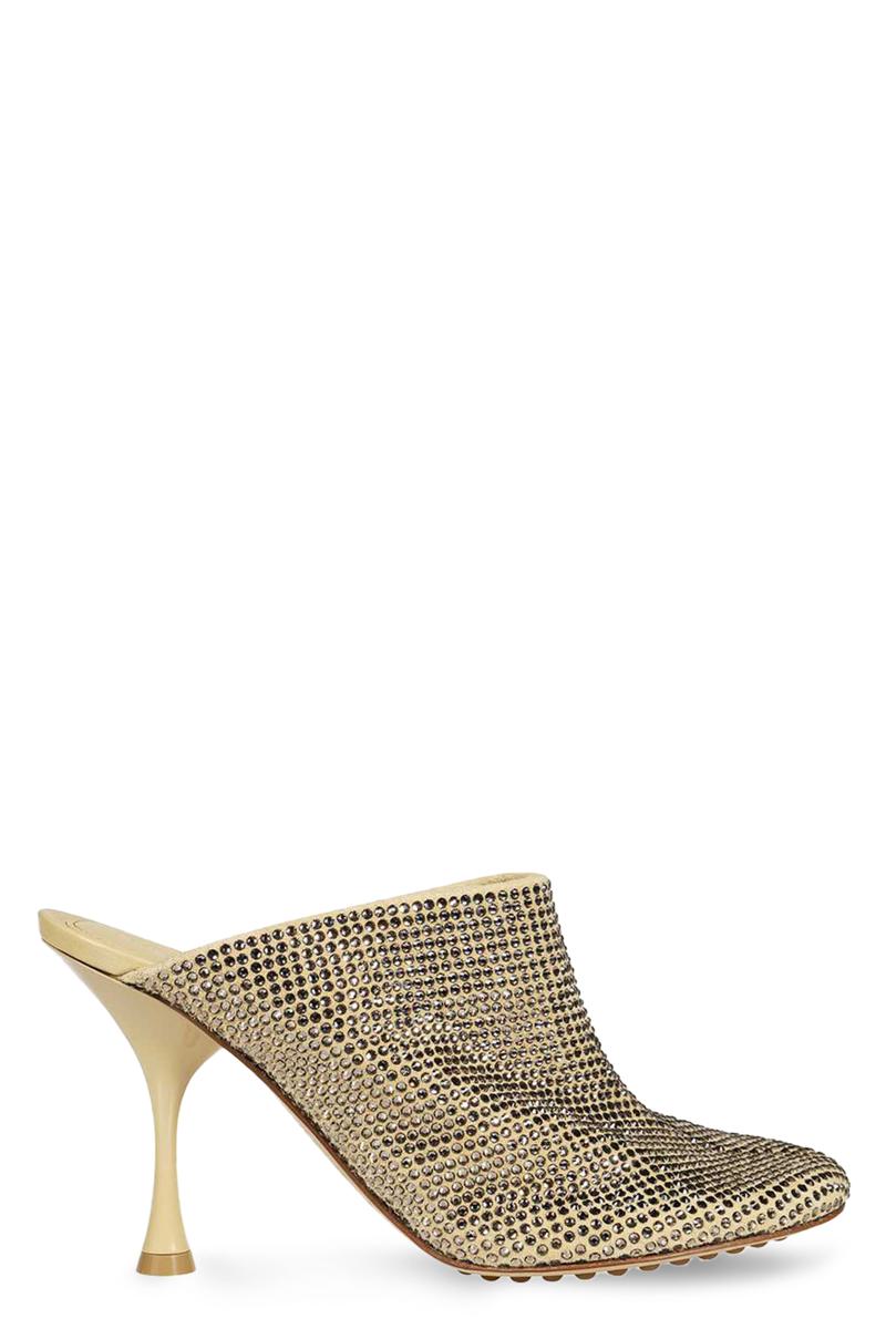 Bottega Veneta Sparkle Dot Sock Mules