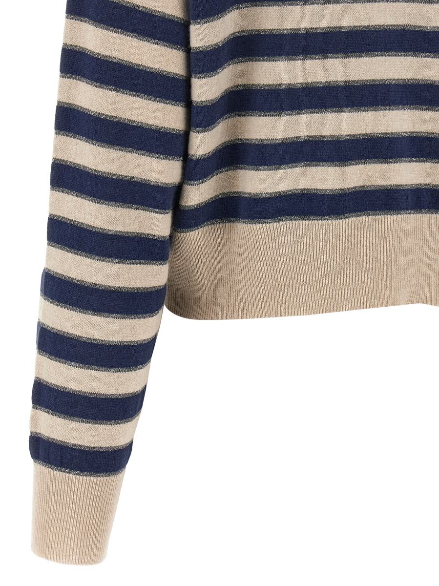 Brunello Cucinelli 'Sparkling Stripes' Cardigan