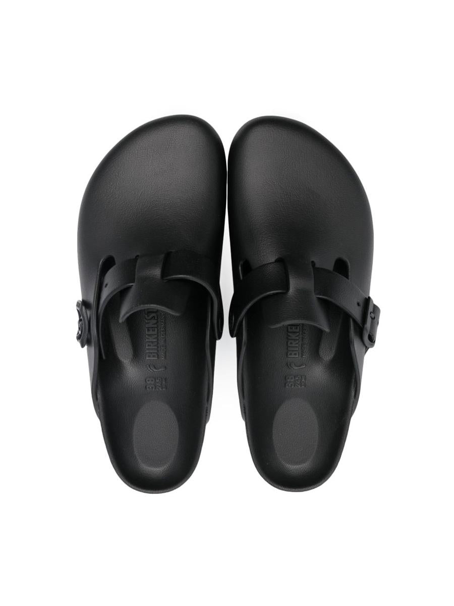 Birkenstock Boston Sabot In Black Rubber