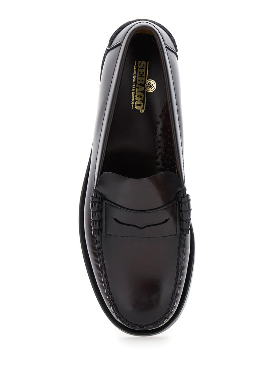 Bordeaux Pull-On Loafers In Leather Man