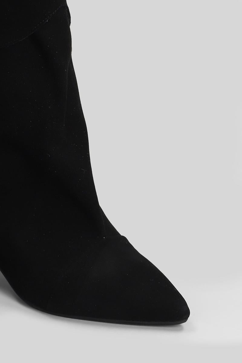 Gisel Moire Ariana Low Heels Ankle Boots