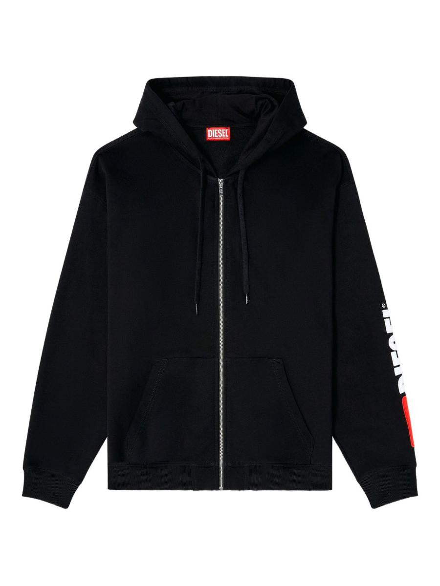 Diesel 'S-Boxt-Zip-Hood-Div' Logo Hoodie