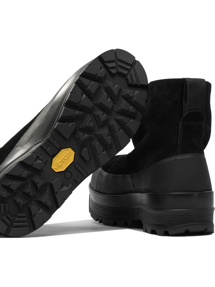 Stone Island Suede Leather Ankle Boots