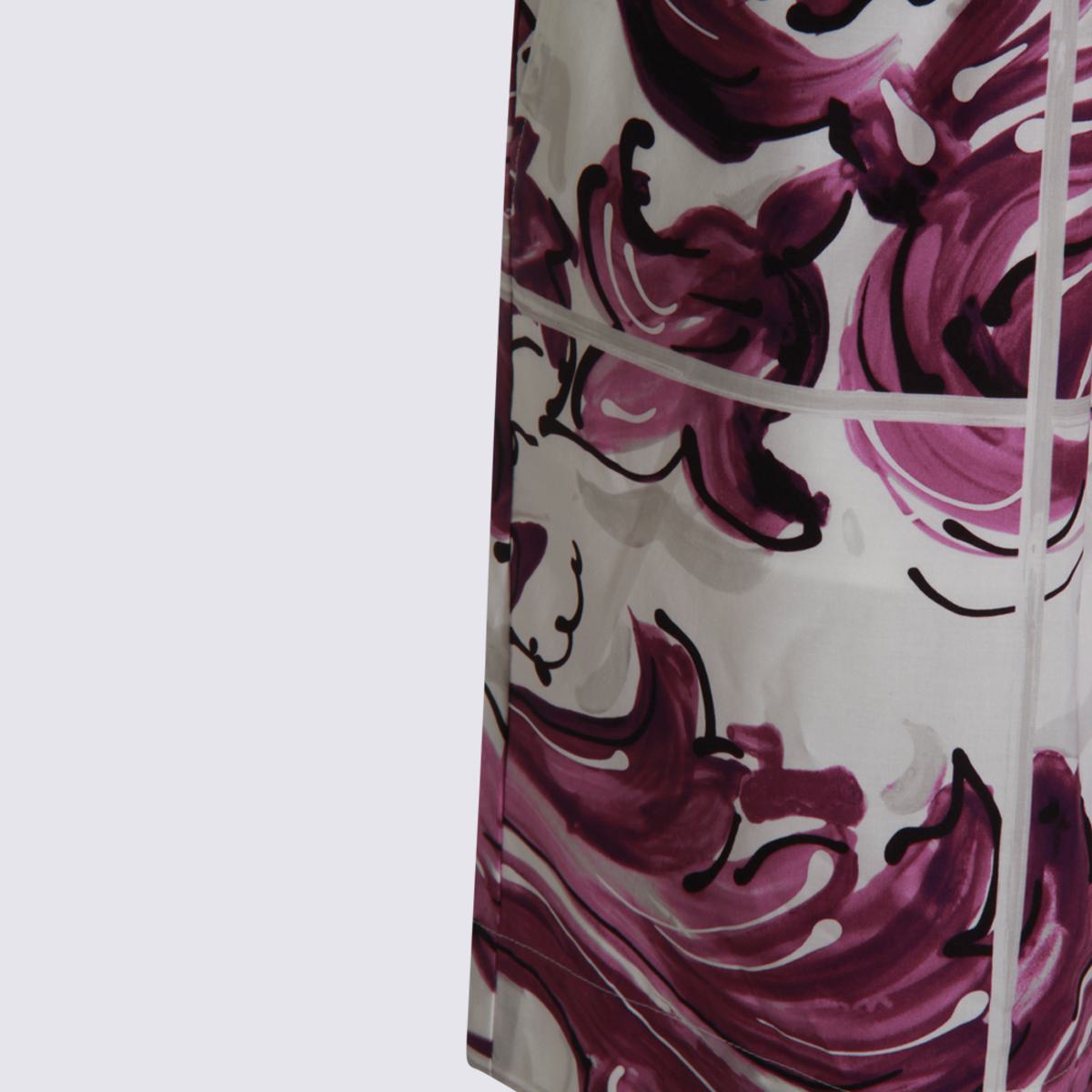 Dolce & Gabbana Pink And White Cotton Shorts