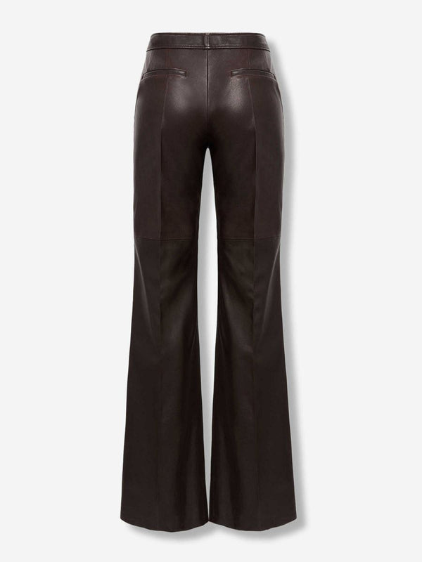 dorothee schumacher flared leather pants