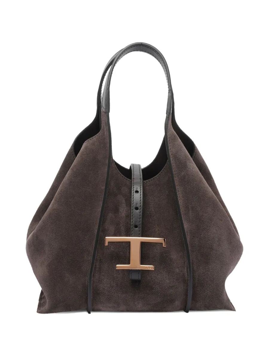 Tod'S T Timeless Mini Shopping In Suede Bags