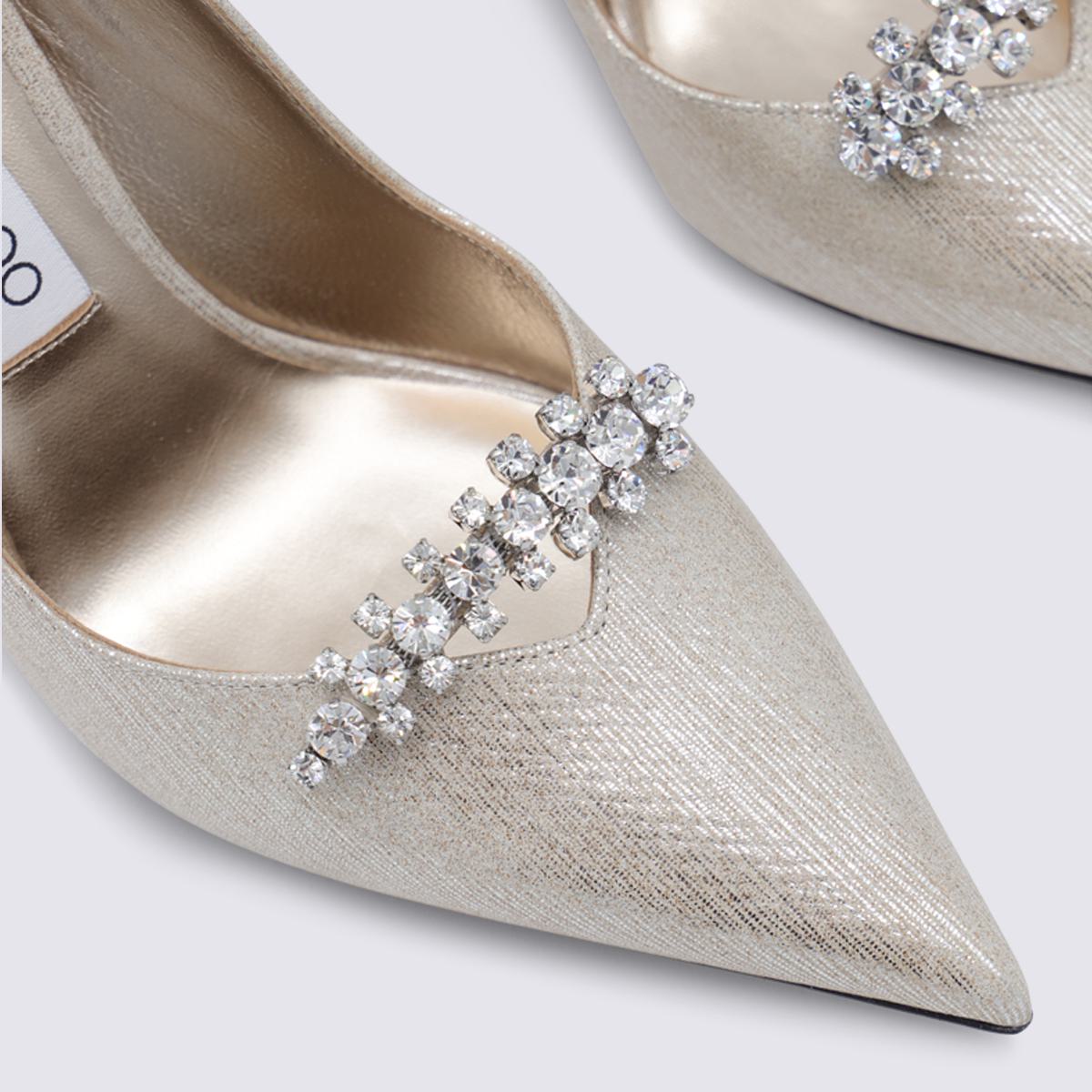 Jimmy Choo White Leather Pumps